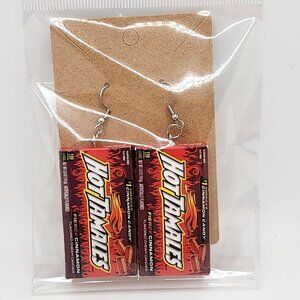 Mini-Brands "Hot Tamales" Stainless Steel Fishhook Earrings